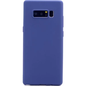 Tekno Grup Samsung Galaxy Note 8 Mat Premium Silikon Kılıf - Lacivert + Full Body Ekran Koruyucu