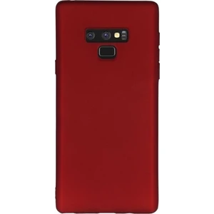 Tekno Grup Samsung Galaxy Note 9 Mat Premium Silikon Kılıf - Kırmızı + Tam Kaplayan 6D Nano Ekran Koruyucu