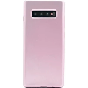 Tekno Grup Samsung Galaxy S10 Plus Mat Premium Silikon Kılıf - Rose + Tam Kaplayan Cam Ekran Koruyucu