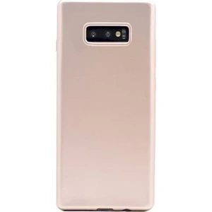 Tekno Grup Samsung Galaxy S10E Mat Premium Silikon Kılıf - Gold + Tam Kaplayan 6D Nano Ekran Koruyucu