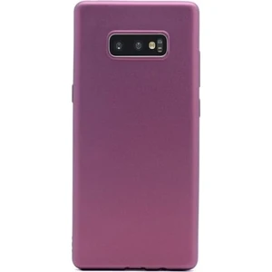 Tekno Grup Samsung Galaxy S10E Mat Premium Silikon Kılıf - Bordo + Tam Kaplayan 6D Nano Ekran Koruyucu