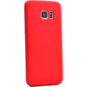 Tekno Grup Samsung Galaxy S7 Edge Mat Premium Silikon Kılıf - Bordo