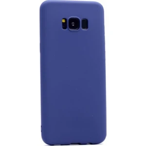 Tekno Grup Samsung Galaxy S8 Mat Premium Silikon Kılıf - Lacivert