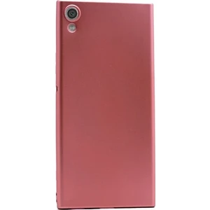 Tekno Grup Sony Xperia XA Ultra Kılıf Mat Premium Silikon Kılıf - Rose + Cam Ekran Koruyucu