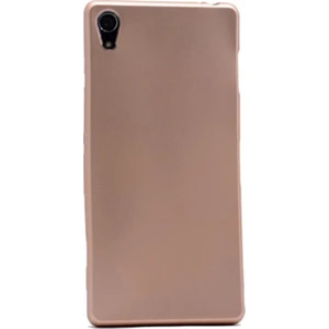Tekno Grup Sony Xperia Z2 Mat Premium Silikon Kılıf - Gold
