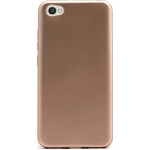 Tekno Grup Xioami Mi 5 Mat Premium Silikon Kılıf - Gold + Cam Ekran Koruyucu