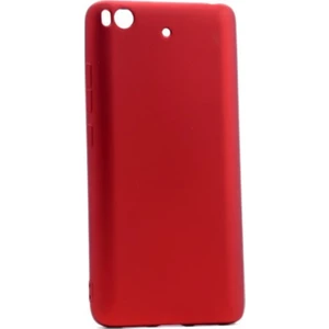 Tekno Grup Xioami Mi 5S Mat Premium Silikon Kılıf - Kırmızı + Cam Ekran Koruyucu