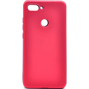 Tekno Grup Xioami Mi 8 Lite Mat Premium Silikon Kılıf - Kırmızı