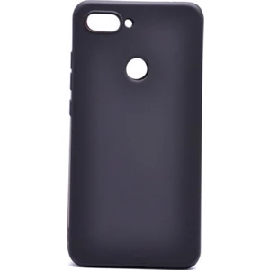 Tekno Grup Xioami Mi 8 Lite Mat Premium Silikon Kılıf - Siyah + Cam Ekran Koruyucu