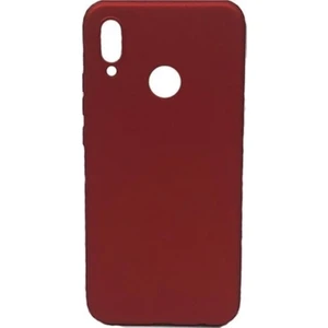 Tekno Grup Xioami Mi 8 Se Mat Premium Silikon Kılıf - Bordo + Cam Ekran Koruyucu