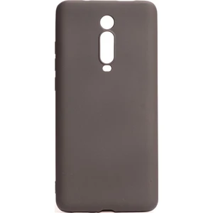 Tekno Grup Xioami Mi 9T Kılıf Mat Premium Silikon Kılıf - Siyah + Cam Ekran Koruyucu