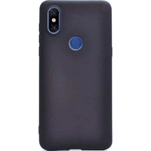 Tekno Grup Xioami Mi Mix 3 Kılıf Mat Premium Silikon Kılıf - Siyah + Cam Ekran Koruyucu