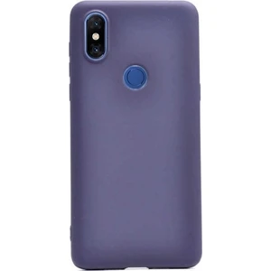 Tekno Grup Xioami Mi Mix 3 Kılıf Mat Premium Silikon Kılıf - Lacivert + Cam Ekran Koruyucu