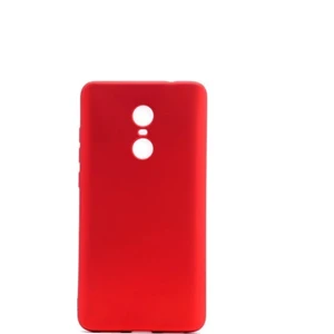 Tekno Grup Xioami Redmi 5 Plus Mat Premium Silikon Kılıf - Kırmızı