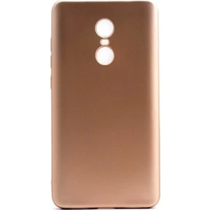 Tekno Grup Xioami Redmi 5 Plus Mat Premium Silikon Kılıf - Gold + Nano Ekran Koruyucu