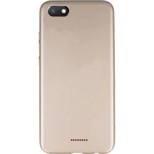 Tekno Grup Xioami Redmi 6A Kılıf Mat Premium Silikon Kılıf - Gold + Nano Ekran Koruyucu