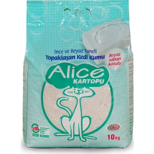 10kg Topaklaşan Beyaz Sabun Kokulu ve  İnce taneli Kedi Kumu