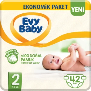 Evy Baby Bebek Bezi 2 Beden Mini Fırsat Paketi 42 Adet
