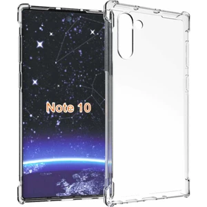Case 4U Samsung Galaxy Note 10 Uyumlu Kılıf Köşe Korumalı Darbe Emici Anti Shock Arka Kapak Şeffaf