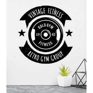 Areksan Reklam Vintage Fitness Gold Gym Duvar Sticker