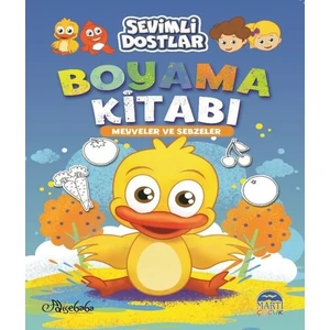 Sevimli Dostlar Boyama Kitabı – Meyveler Ve Sebzeler - Özge Gökçek