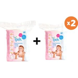 Ipek Hidrofil Maxi Bebek Pedi 60 + 60 - 120 Adet