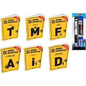 Hız Yayınları 8. Sınıf Tüm Dersler 6'lı Soru Bankası Seti 2019 - 2020