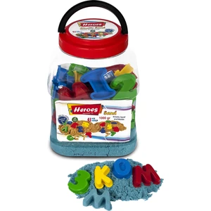 mavi Kinetik Kum Pet Kutulu Harf ve Rakam Kalıp 1000 gr
