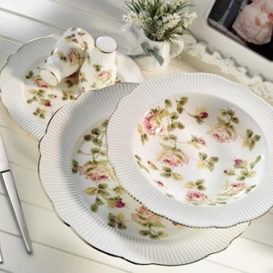 84 Ar 30019 Parça Bone Porselen  Yemek Takımı