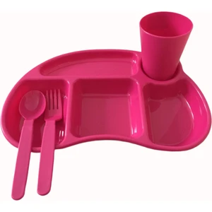 Fuşya Tabldot Set-Kasesiz