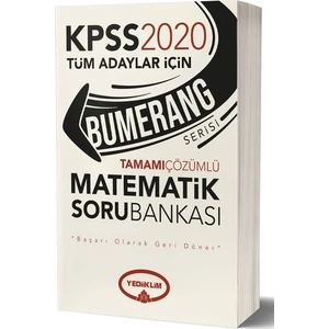 Yediiklim Yayınları 2020 KPSS Bumerang Tamamı Çözümlü Matematik Soru Bankası -
