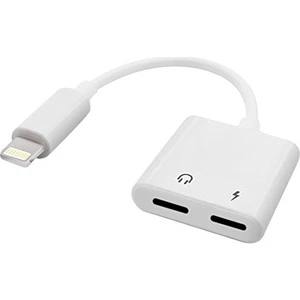 Apple iPhone Lightning to Lightning Şarj Kulaklık Çoklayacı Konuşma Destekli Beyaz