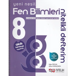 Nitelik Yayınları 8. Sınıf Yeni Nesil Defter Fen Bilimleri