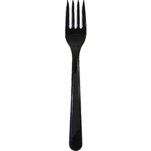 Plastik Çatal 25 li Siyah