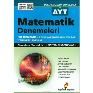 Aydın Yayınları AYT Matematik 10'lu Deneme Sınavı