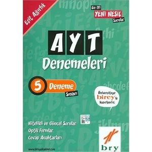 Bry Birey Eğitim Yayınları AYT  5 Deneme ( E.A )