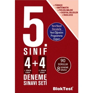 Bloktest Yayınları 5. Sınıf  Deneme Sınavı Seti (4 + 4)