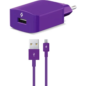 SpeedCharger Seyahat Şarj Aleti Micro USB 2.1A - Mor