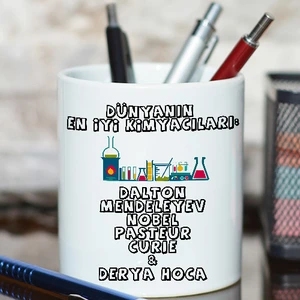 Kimya Öğretmenine Hediye İsimli Kalemlik