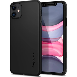 Apple iPhone 11 Kılıf Thin Fit 360 Koruma Black (Cam Ekran Koruyuculu) - 076CS27071