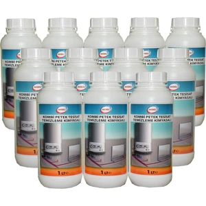 AKBEL 1 LİTRE 12 ADET KOMBİ PETEK TESİSAT TEMİZLEME KİMYASALI