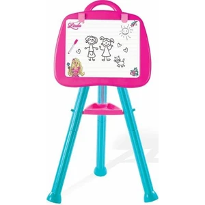 Furkan Toys Linda Kız Çocuk Ayaklı Yazı Tahtası 10 Parça Aksesuarlı