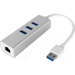 3.0 3-Port Hub ve Gigabit Ethernet Adaptör Ikisi Bir