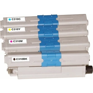 Yüzde Yüz Toner Oki C310 / C330 4 Renk Set Muadil Toner - C331/C511/C530/C531/MC351