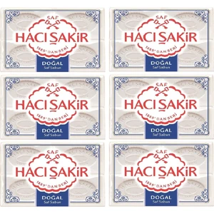 Hacı Şakir Sabun Doğal 600 gr  x 6'Lı Set