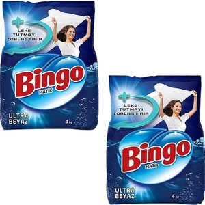 Toz Deterjan Ultra Beyaz 4 kg x 2'li Set