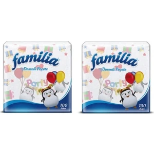 Desenli Peçete 100' lü  x 2'li Set