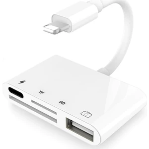 4333 Apple Lightning To USB Lightning Micro Sd Tf Kart Okuyucu Çevirici Dönüştürücü Adaptör