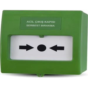 TFB-3165 G Teknim Acil Çıkış Kapısı Serbest Bırakma Butonu - Yeşil