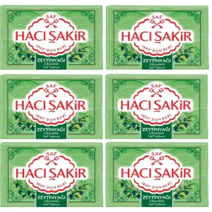 Hacı Şakir Sabun Zeytin Yağlı 600 gr  x 6'Lı Set